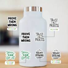 50 miếng dán vinyl graffiti đơn sắc đầy cảm hứng, thích hợp dán lên cốc, tủ lạnh, sách, hành lý, bàn làm việc, mũ bảo hiểm, ván trượt, máy ảnh, đàn guitar, máy tính xách tay, đồ dùng học tập, mùa tựu trường, v.v. - Nhiều màu - Xem 5