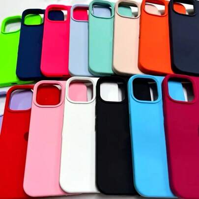 kit 3 pcs   ALEATORIO feminino Capa Capinha Protetora De Silicone Aveludada iPhone 16 15 14 13 12 11