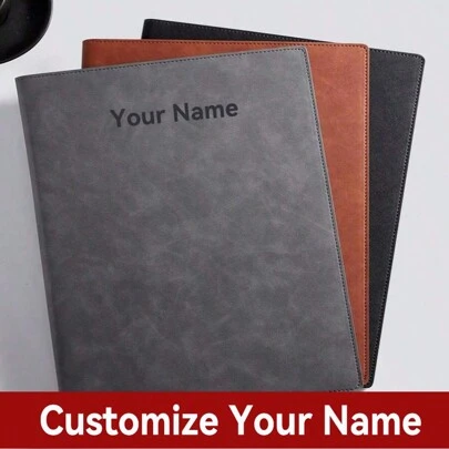 Anpassa ditt namn, telefonnummer A4-mapp Kontorsförvaring Business Läder, Officiell dokumenthanterare Mappkontraktssigneringsbok Kontorsmaterial, Anpassad anteckningsbok för möten, Present, Födelsedag, Jul,Multifunktionell,Prydnad,Återanvändbar,Modern,Färgglad,Söt,Vintage,Tecknad,Kawaii,Anställda,Student, Företag/Arbete/Kontor,För skola