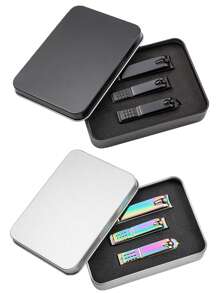 1pc3pc Gift Box Personalized Nail Clippers With Your Name, Customized Stainless Steel Nail Clipper Set Gifts For Men And Women, Nail Clippers Set Matte Stainless Steel Fingernail Clippers, Mother's Day Birthdays ,For Father's Day,For Weddings, Bedroom,For Graduation, For Housewarming Office, School, Home, Bathroom, Living Room,