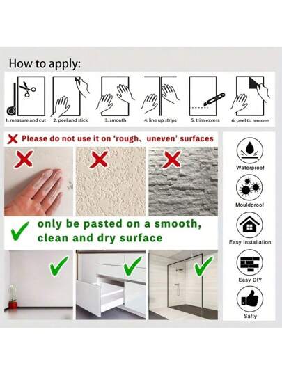 Ucdfi Roll Self Adhesive Wallpaper, Wand Stickers Bedroom ,Modern Minimalist Geometric Pattern Line Living Room TV Background Coffee Shop Restaurant Bar Hotel ation Stripe Wallpaper Paper view 6