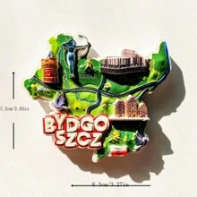 Magneți pentru frigider din rășină Decor pentru casă, Artizanat în stil retro, Decorare suveniruri de călătorie, Autocolant de perete - Multicolor - Vizualizare 7