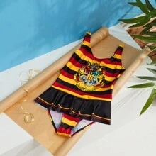 Harry Potter One Piece Swimsuit Swimming Costume Comfy Swimwear Beach Pool - Multicolor - View 2