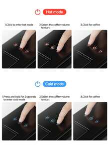 Walphin 3in1 19Bar Multicapsule Espresso Coffee Machine Cold&Hot Brewing Single-Serve Coffee Maker, Cappuccino&Latte Maker For / Original GroundCoffee - EU E Type Plug(220-240V) - View 10