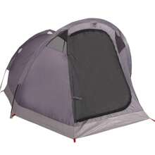 2 Person Waterproof Tunnel Camping Tent With Grey And Orange Design