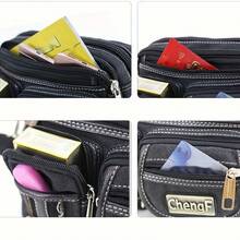Fashionable Multi-Layer Canvas Waist Fanny Pack, Retro Basic Crossbody Chest Bag For Casual Use - Khaki - View 12