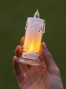 1/3入 經典LED電子蠟燭燈含電池，逼真火焰LED蠟燭，適用於室內裝飾、婚禮布置、電池供電、戶外露台裝飾、臥室氛圍營造 - 暖光 - 查看 9