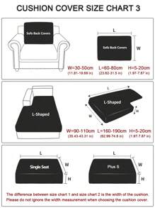 1PC Jacquard Velvet Sofa Cushion Cover Living Room Elastic Sofa Cover Pet Anti-Dirty Removable Sofa Protective Cover Home Decoration Cushion Cover