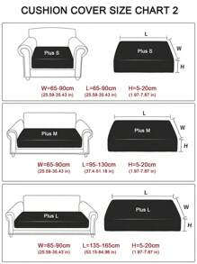1PC Jacquard Velvet Sofa Cushion Cover Living Room Elastic Sofa Cover Pet Anti-Dirty Removable Sofa Protective Cover Home Decoration Cushion Cover
