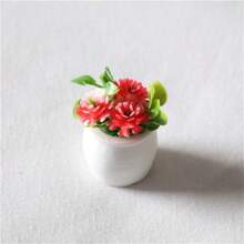 1:12 Dollhouse Mini Realistic Colorful Floral Potted Plants, Miniature Model Micro Landscape Decor, Doll House Miniature Food Toy Scene Accessories, Suitable For Micro World, Craft Dollhouse Candy Decoration, Gift, DIY - Multicolor - View 11