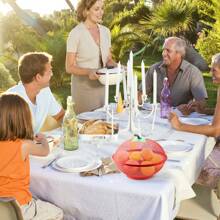 Trintion Fruits Bowl Basket Apple Shape Mesh With Lid Tabletop Vegetable Holder Keep Unwanted Pets & Insects Out Kitchen Dishwashing Drain Basket - Red - View 5