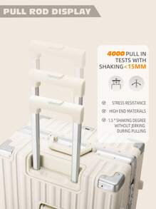 Aluminum Frame 20/22/24/26 Inch Luggage & Cosmetic Storage 2pcs Set, With Spinner Wheels, Carry-On Size Suitcase Travel Suitcase Suitcases Suit Case Travel Luggage Carry On Suitcase Carry On Hand Luggage Suitcase Set Luggage Set Luggage Bag - Multicolor - View 5