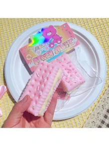 Juguete de apretón, fidget sensorial Kooka Cookie, bolsa ciega TPR Squishies, juguetes antiestrés, galleta suave, pata suave, apretón - Multicolor - Ver 6