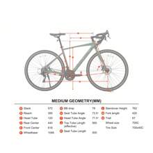 Ozark Trail 700C G.1 Explorer Drop Bar Gravel Bike, Medium Frame, Fits Riders 5'5" - 5'10", Green, Adult, Unisex - 49 厘米 - 查看 7
