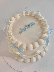 10/20 件蓝色蝴蝶结蛋糕装饰简约装饰蝴蝶结家居装饰配件，适用于家居装饰、婚礼、派对、母亲节装饰、毕业季装饰、烛光晚餐、节日礼物装饰、蛋糕甜点烘焙装饰