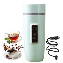 OCTAVO 旅行电热水壶便携式迷你水壶，小型热水器，350 毫升 304 不锈钢，快速烧水，具有自动关闭和干烧保护功能 - 薄荷綠 - 查看 1