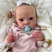 Full Soft Vinyl Body Reborn Baby Asleep Doll Realstic 18inch 45cm Newborn Bath Toy With 3D-Painted Skin And Visible Veins Bebe Girl Alive Art Birthday Gift - 全身乙烯基娃娃 - 查看 5