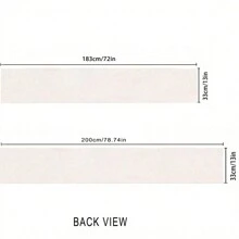 Elegant Eid Mubarak Table Runner - White & Golden Moon And Star Design, Perfect For Ramadan Decor - Gold - View 2