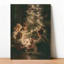 1 Pc Vintage Tree Canvas Art Print Wooden Framed Canvas Painting Thickness 2.25cm/0.9inch High Quality Wall Art Prints Poster Direct Hanging Wall Picture Decor For Home Gifts, Gift, Decoration,Living Room, Bathroom, Bedroom, Kitche
