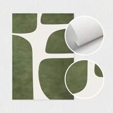 Set Of 3 Mid-Century Green Modern Minimalist Wall Arts Prints, Abstract Gallery Canvas Posters, Retro Wall Decor, Spring Decor, Easter Gift For Living Room, Bedroom, Kitchen, Cafe, Bar, Office, Hallway, Home And Room Decor Artwork, Unframed Gifts Birthday Graduation