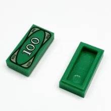 Set de construcción de joyas con lingotes de oro, billetes falsos de dólar y moneda, regalo perfecto para aficionados como vacaciones.