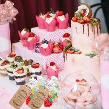 Erdbeere Schlüsselanhänger, Erdbeere und Zitrone Schlüsselanhänger als Partyfavors, Frucht Erdbeere Schlüsselanhänger für Gäste, weiße Geschenktüten mit Dankeschön-Anhängern, Frucht Favors für Erdbeeren Party Zubehör