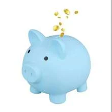 1 pièce Créatif mignon tirelire de cochon grande capacité anti-chute, tirelire de cochon de bande dessinée mignonne. Cadeau, tirelire, portefeuille de budget, boîte d'épargne, tiroir de caisse, tirelire, boîte à monnaie, tirelire, économiseur d'argent, boîte à pièces, économiseur d'argent, compteur de monnaie, boîte d'épargne, cadeau d'argent. Décoration de la maison, cadeau d'anniversaire. La petite boîte à monnaie bleue de cochon peut stocker 180 pièces, la grande boîte à monnaie bleue de cochon peut stocker 340 pièces