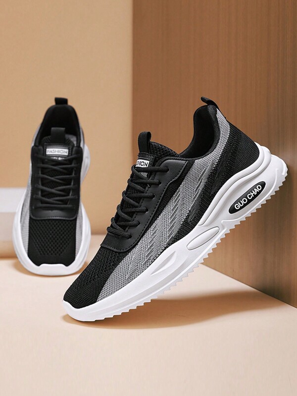 Versatile Sports Shoes For Men, Casual Sneakers, Running Shoes, Breathable, Suitable For All Seasons, Teens, Flat Low-Top Athletic Shoes