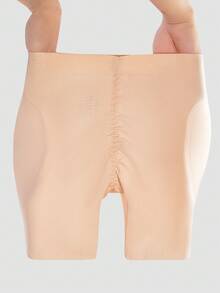 1 件装 女式杏色交叉提腰提臀塑形压缩控制三角裤 - 杏色 - 查看 8