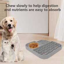 1 件宠物慢食垫，硅胶慢食垫，慢食防止窒息和呕吐，促进宠物健康，材质，适用于猫和狗，有助于缓解焦虑