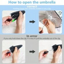1/2 pièces Clip de parapluie pour téléphone portable pour le soleil, couvre-ombre solaire pour téléphone portable