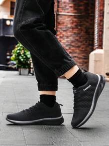 Zapatos de hombre de Primavera/Otoño 2025, estilo coreano con cordones, ligeros, calzado casual unisex minimalista para deportes al aire libre, transpirables para el uso diario, para senderismo, caminata y casual de negocios