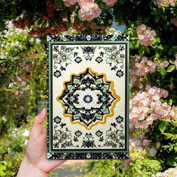 A5 Hardcover Notebook For Women, 96 Pages, Decorative Mandala Design, Folding Cover, Ideal For Writing, Work, School, And Office Supplies, Perfect Gift For Him Or Her, Christmas Present
