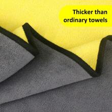 Paño extra grande para lavar y secar autos, de color gris-amarillo, ultrasuave, grande, grueso y de secado rápido. Paño de limpieza y secado de autos extra grande de 30*30cm, 60*160cm para autos y camiones