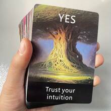 56 Card Telepathic Oracle Cards For Clarity And Divination, English Version With Meaning, Heartfelt Tree Design For Meditation And Spiritual Connection