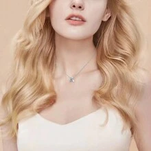 Easvnya Silver Zirconia English Alphabet A-Z Pendant, Suitable For Handmade Bracelets/Necklaces, Minimalist & Fashionable Jewelry Charm, DIY Craft, Women's Birthday Party Gift