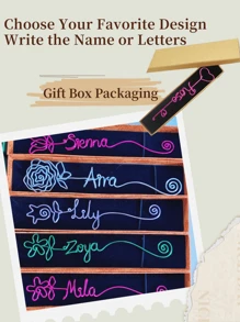 1 Stück handgefertigte individuelle Lesezeichen, mit Ihrem Namen personalisierbar, einzigartiges Design personalisierte Namenslesezeichen, 15 Farben stilvolle handgefertigte Herz Rose Blume Katze, individualisierter Buchstütze mit Namen, Schulmaterial, Rückkehr zur Schule