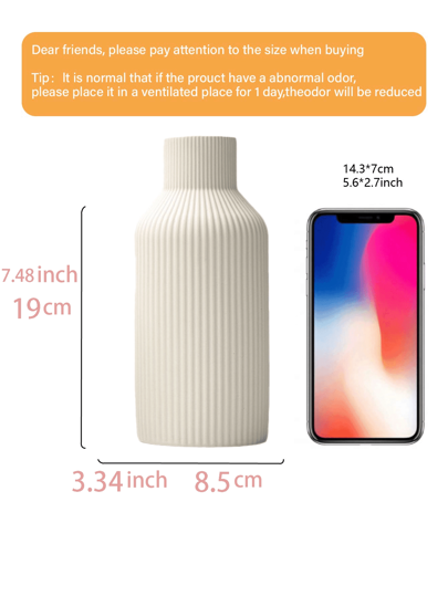 Wit Ceramic Vase, Minimalist Moderne Home Dining Tafel Grass Bookshelf, Porch Centerpiece, Wooden Bohemian Flower Vase/Pot ative Accessories, Living Rooms Bedrooms, Central ation, Mother's Day s, Graduation Wedding ations Room Glass Vase view 9