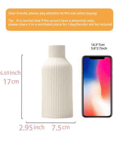 Wit Ceramic Vase, Minimalist Moderne Home Dining Tafel Grass Bookshelf, Porch Centerpiece, Wooden Bohemian Flower Vase/Pot ative Accessories, Living Rooms Bedrooms, Central ation, Mother's Day s, Graduation Wedding ations Room Glass Vase view 10