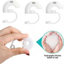 2pcs Silicone Anti-Wrinkle Straw Covers For Cups - Fits 9-10mm Straws, Perfect For 30oz & 40oz Tumblers, Reusable Leakproof Toppers - Multicolor - View 8