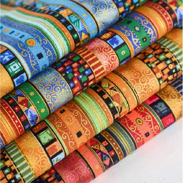 1pc 19.69x57.09inch African Colored Printing Fabrics Pattern Fabric Women Dress For Sewing Drawstring Bag Fabric