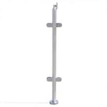 XIANXUS Poste de barandilla de 110cm para pasamanos de balcón, poste de guarda de acero inoxidable - Plateado - Ver 5