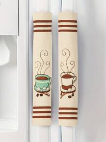 1/2pcs Refrigerator Door Handle Cover, Kitchen Appliance Decor, Anti-Skid Protector Gloves, For Fridge Microwave Oven Door Knob , CoversNon-Slip Anti-Oil Warm Refrigerator Door Handle Gloves, Refrigerator Oven Handle Protective Cover, Handle Gloves