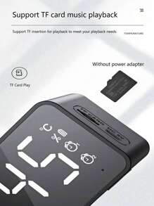 Gương đầu giường đa năng Đồng hồ báo thức Loa Bluetooth, Thẻ gia đình di động cao cấp Âm thanh Bluetooth - Nhiều màu - Xem 9