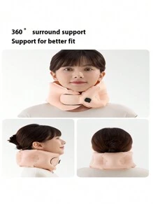 EVERYTHINK Gối chữ U bơm hơi du lịch công tác Gối cổ có thể gập lại di động Gối hỗ trợ cổ du lịch đường dài Bốn tùy chọn màu sắc - Nhiều màu - Xem 4