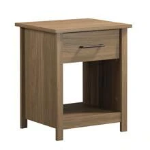 Mainstays Hillside Nightstand With Drawer, Walnut Finish