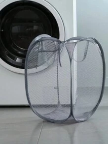 2pcs Multi-Color Kids' Foldable Laundry Basket, Minimalist Multipurpose Storage Basket For Clothes, Toys