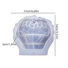 混凝土硅胶模具，手印托盘形状水泥花盆，珠宝托盘，石膏烟灰缸，硅胶模具 - 白色矽膠模具 - 查看 2