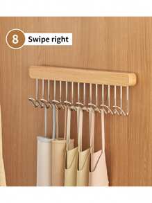 1pc Premium Wooden Wall-Mounted Hanger With Pull-Out Design For Underwear, Vests, Ties, Hats And Scarves, Space-Saving Closet Organizer Bedroom, Organizer, Home Storage, For White T-Shirt Women, Black Pants Women, Ladies Winter Clothes, Dress, Winter Clothes For Ladies, Elegant Woman Dresses, White Shirt For Ladies, Long Sleeve, White Jumpsuit For Women, Spring Dresses For Women, Spring Outfits For Women, Spring, Spring Clothes, Minimalist, Summer Tops Storage