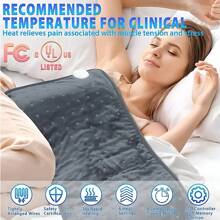 Heating Pad With Massage And Weight Function, Hand Warmer, Graphene Timed Physiotherapy Therapy Blanket, Thermal Blanket For Neck And Back Pain Relief